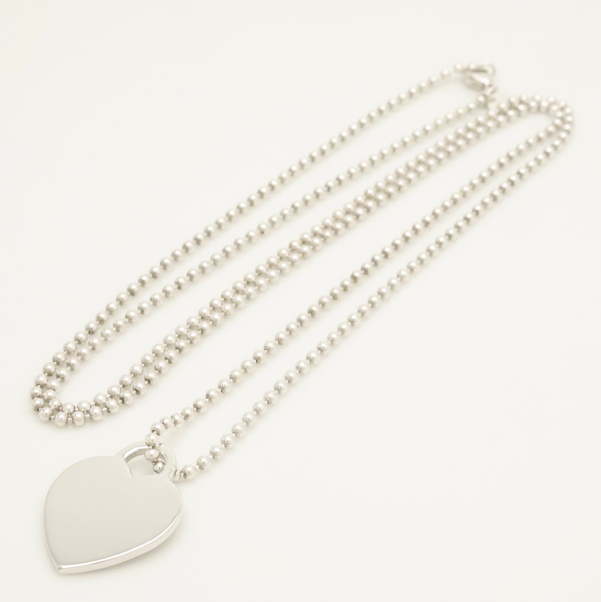 TIFFANY&Co. リターントゥ ティファニー ハート タグ ボール チェーン ネックレス AG925