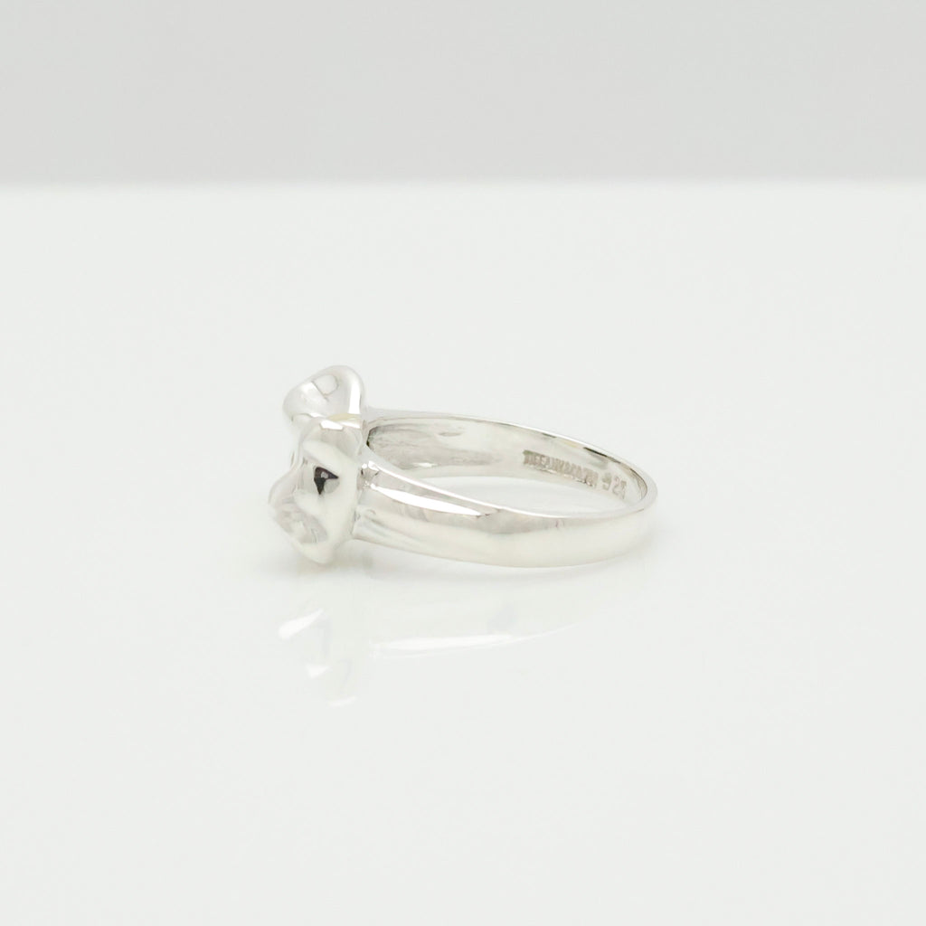 TIFFANY&Co. リボン コンビ リング 11号 AG925 AU750