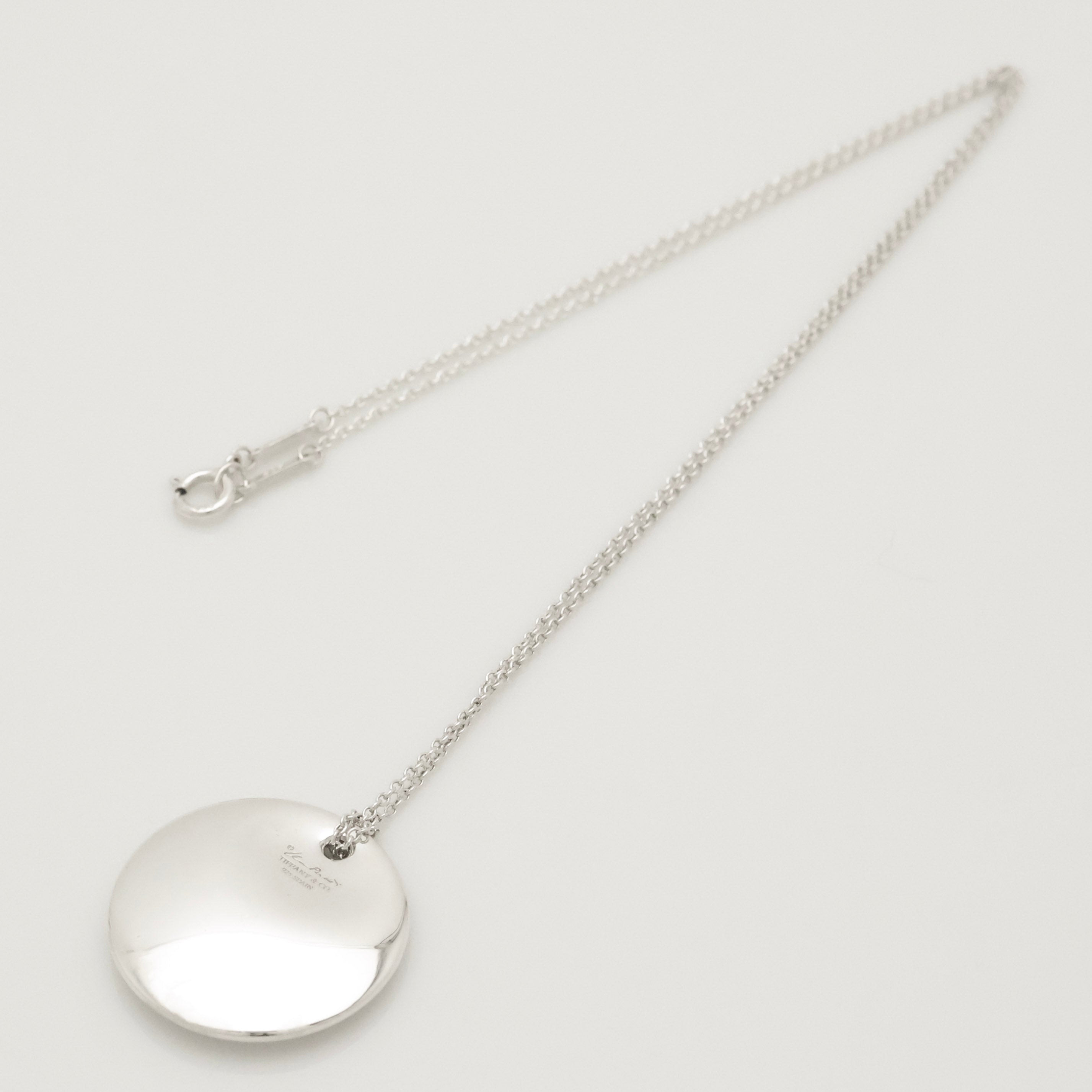 TIFFANY&Co.ラウンド ディスク エルサペレッティ ネックレス AG925