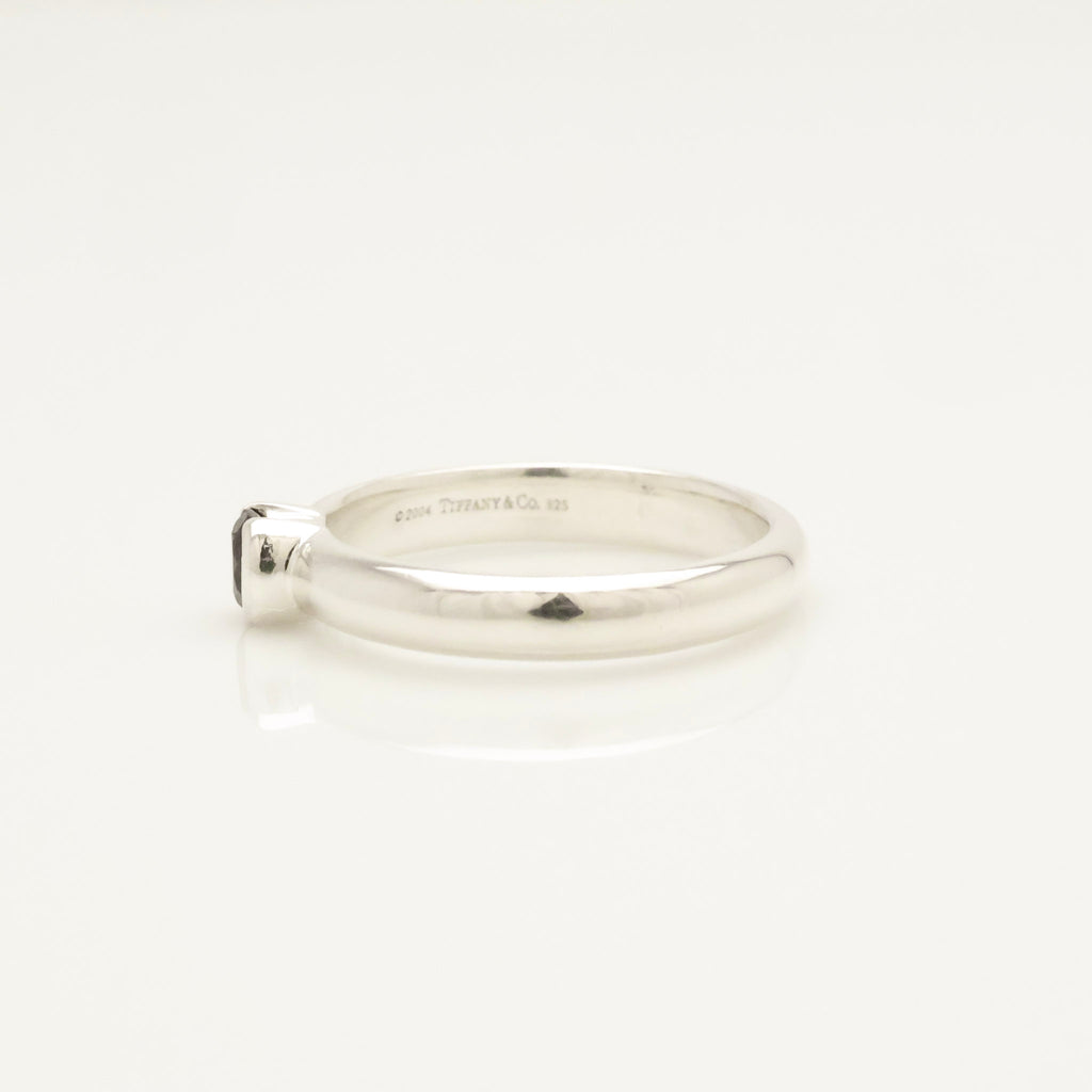  Tiffany & Co. Pink Tourmaline Stack Band Ring Sterling Silver 925