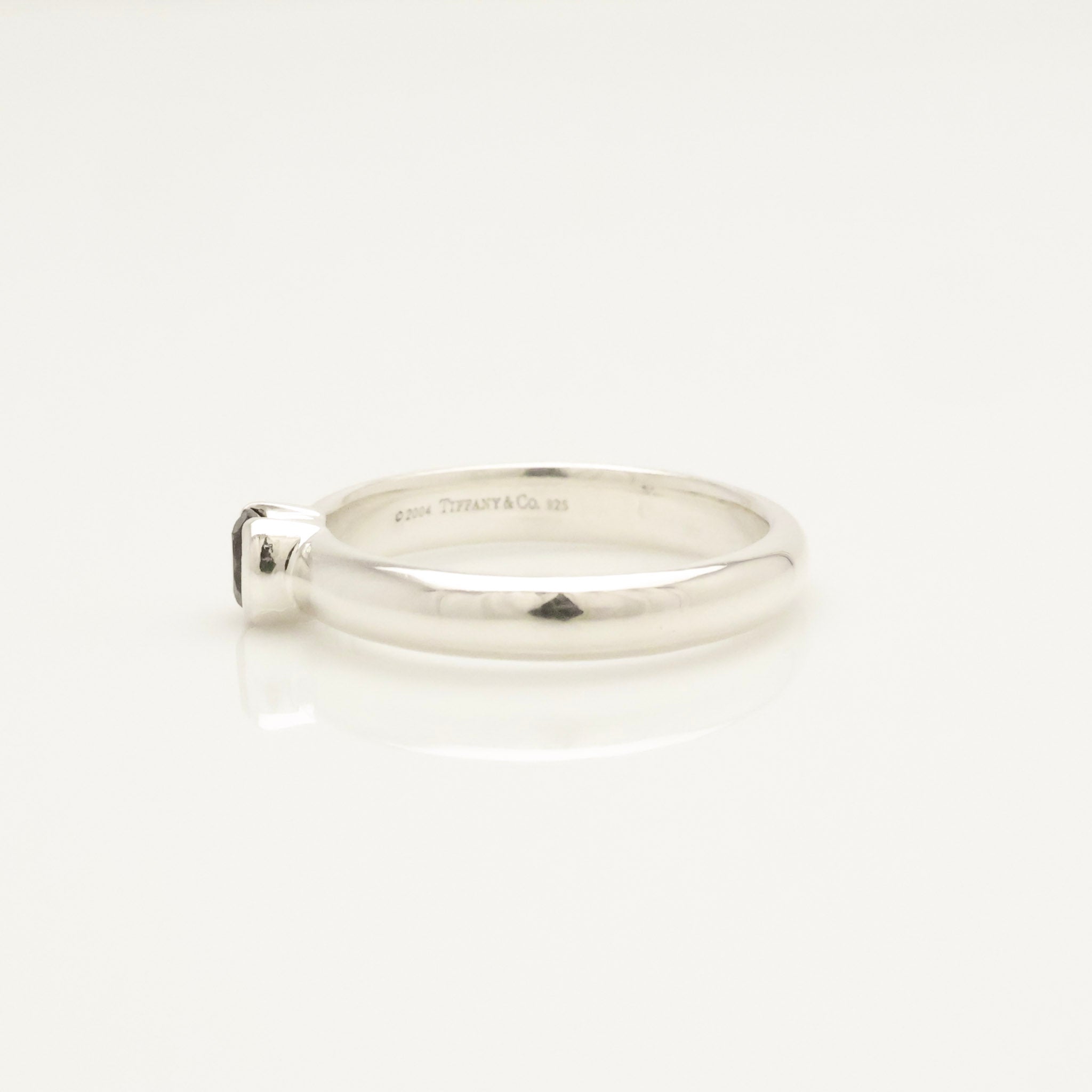  Tiffany & Co. Pink Tourmaline Stack Band Ring Sterling Silver 925