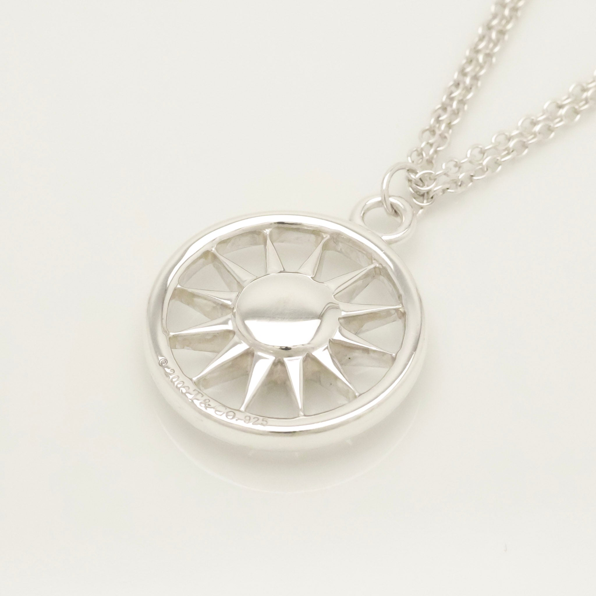 TIFFANY&Co. サン 太陽 ダブル チェーン ネックレス AG925