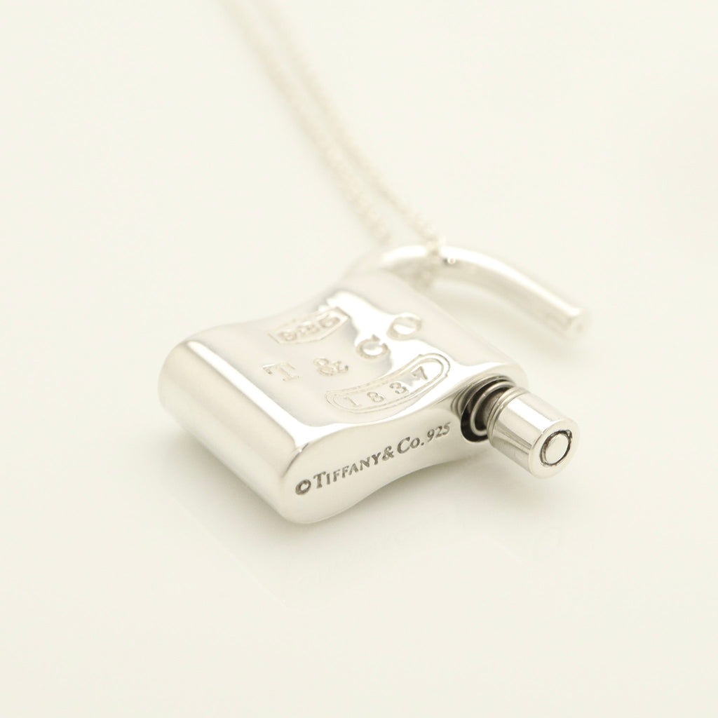 Tiffany & Co 1837 Padlock Necklace Pendant Sterling Silver 925