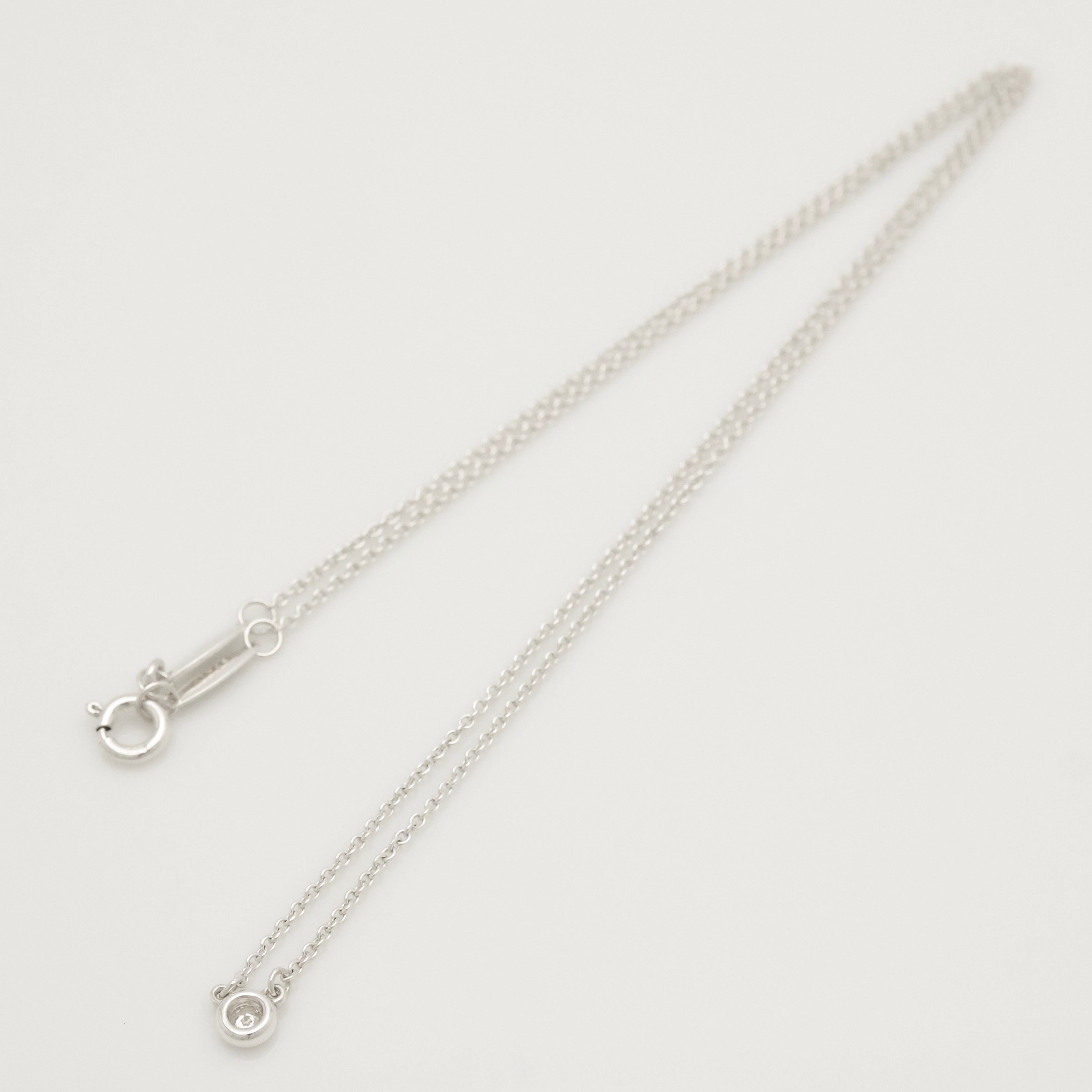 TIFFANY&Co.  バイザヤード ダイヤモンド 1P エルサペレッティ ネックレス AG925