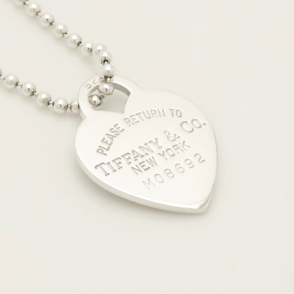 TIFFANY&Co. リターントゥ ティファニー ハート タグ ボール チェーン ネックレス AG925