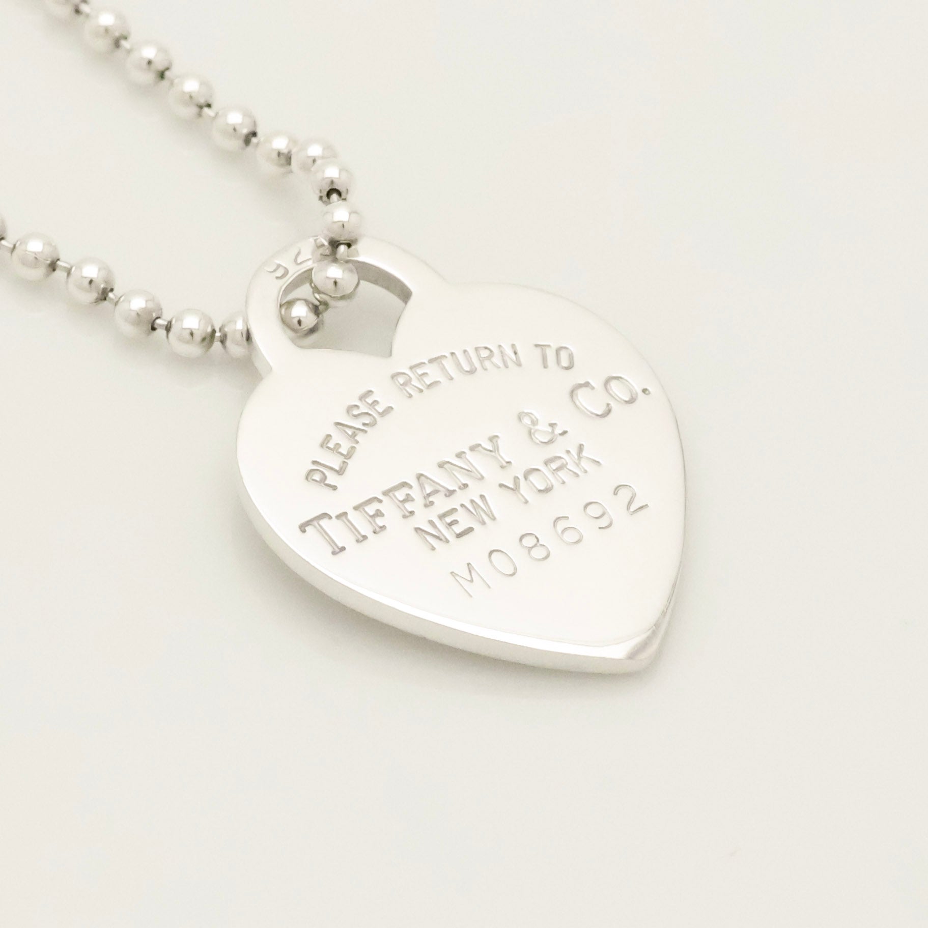 TIFFANY&Co. リターントゥ ティファニー ハート タグ ボール チェーン ネックレス AG925