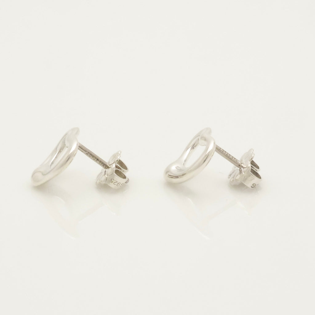 TIFFANY&Co.  オープンハート エルサペレッティ スタッド ピアス AG925