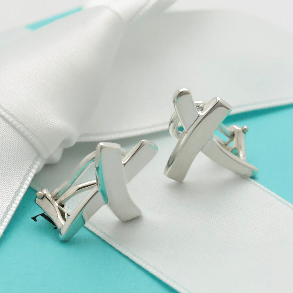 TIFFANY&Co. キス クロス パロマピカソ クリップ イヤリング AG925