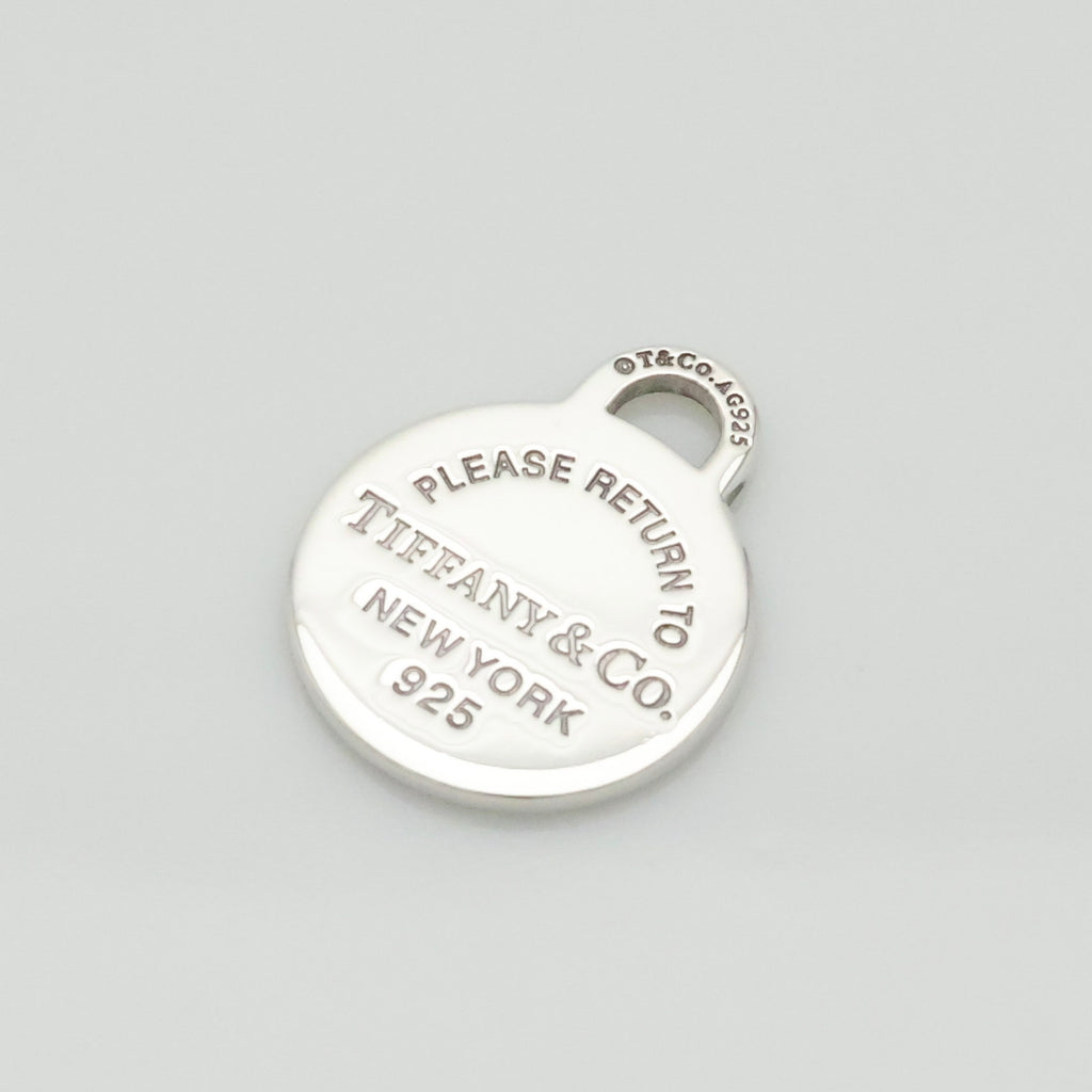 TIFFANY&Co. リターントゥ ティファニー ラウンド タグ エナメル ハート チャーム AG925