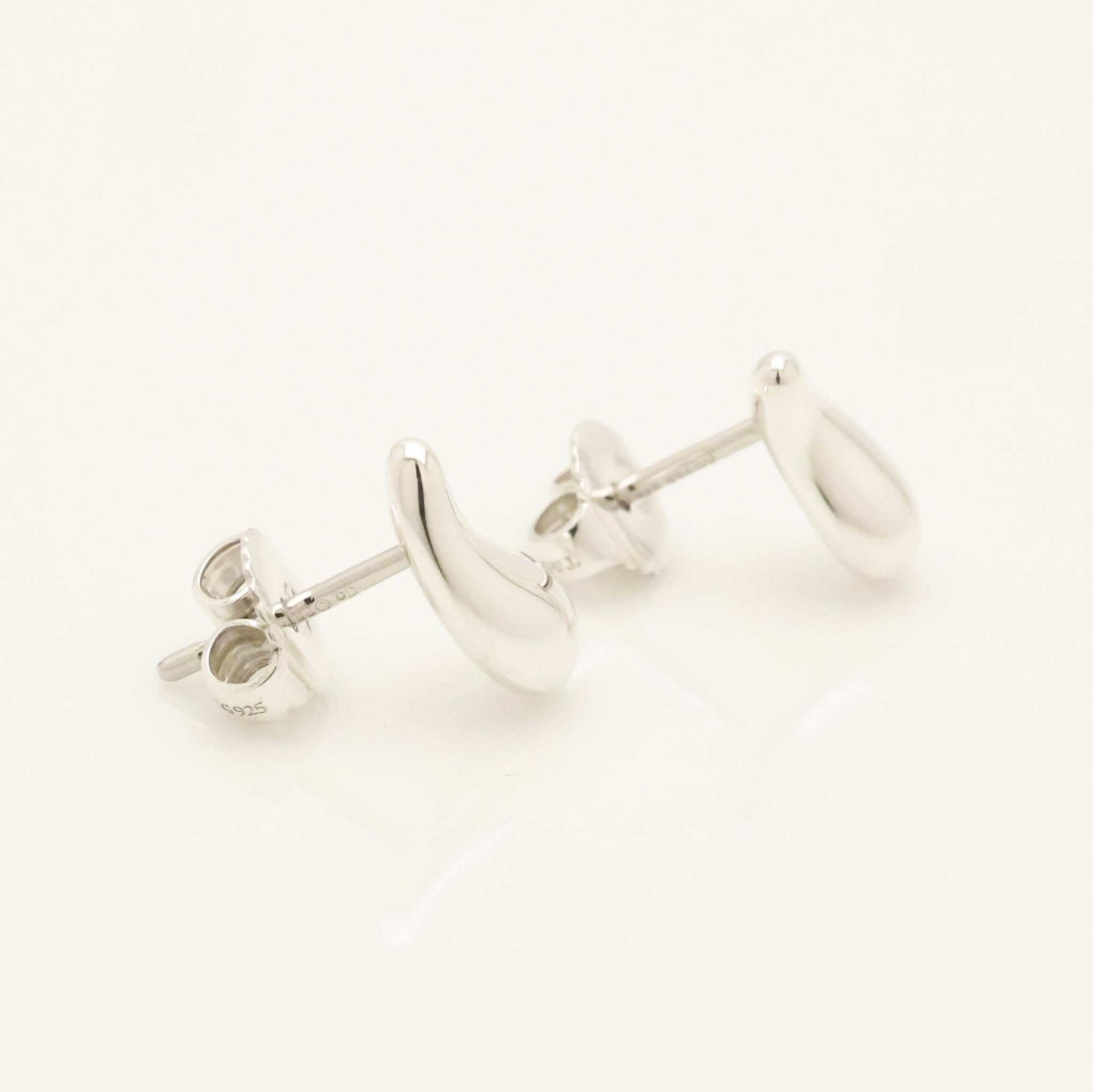 Tiffany & Co. Peretti Teardrop Stud Earrings Sterling Silver 925