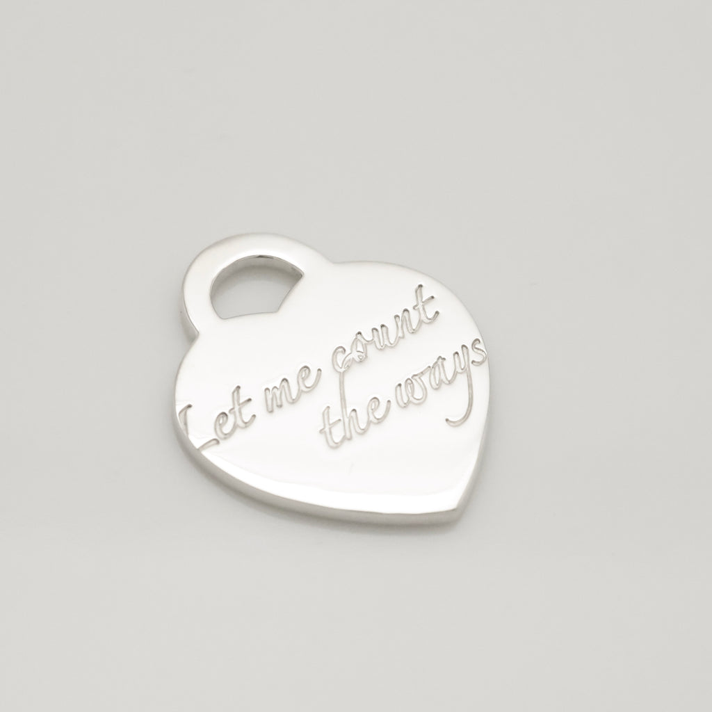 TIFFANY&Co. ノーツ ハートタグ ペンダント チャーム AG925