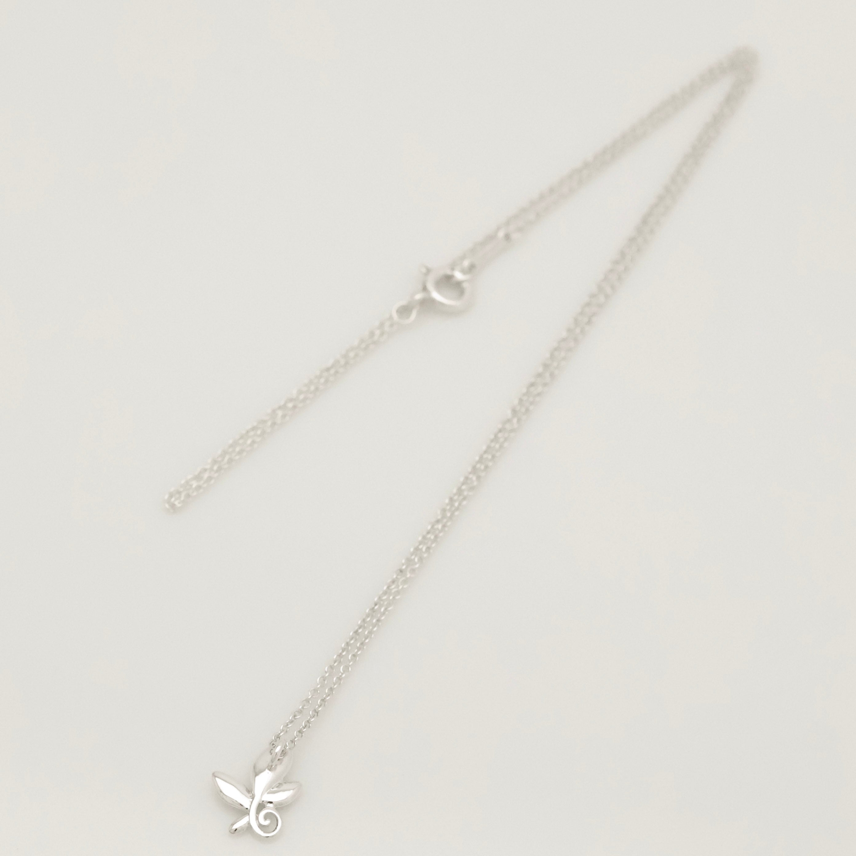 Tiffany & Co. Olive Leaf Necklace Sterling Silver 925 