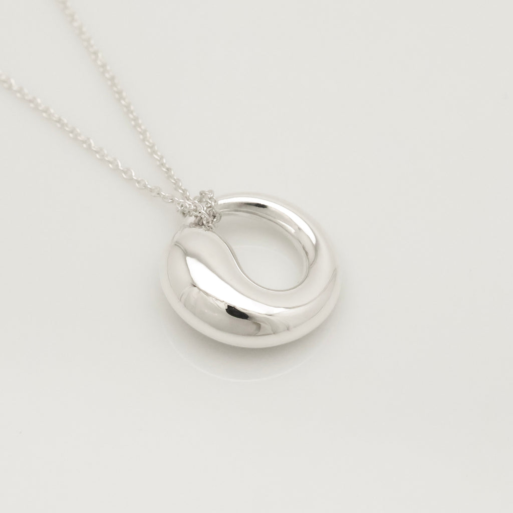 Tiffany & Co. MEDIUM Eternal Circle Necklace Sterling Silver 925 