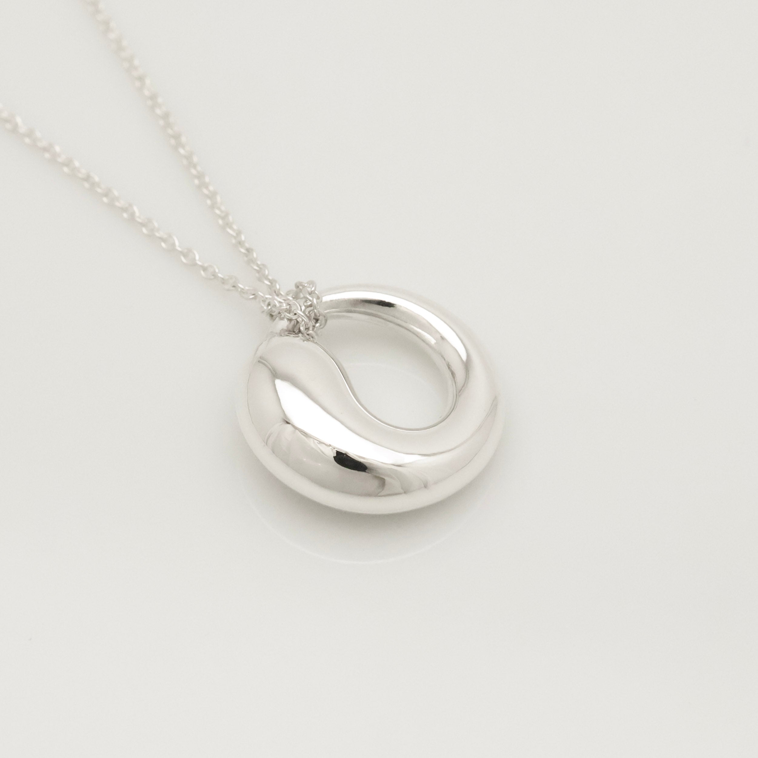 Tiffany & Co. MEDIUM Eternal Circle Necklace Sterling Silver 925 