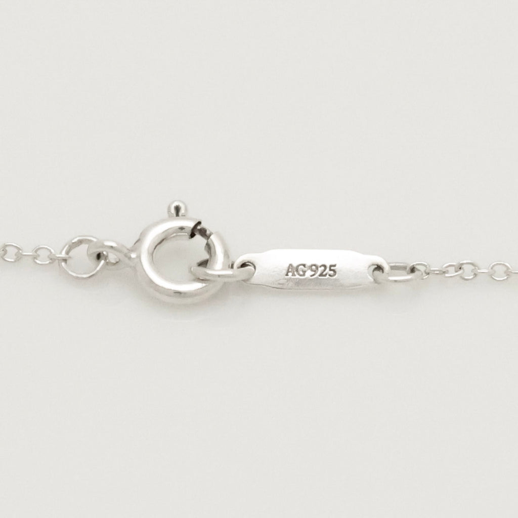 TIFFANY&Co. リターントゥ ティファニー スモール ダブル ハート タグ ブルー エナメル ネックレス AG925