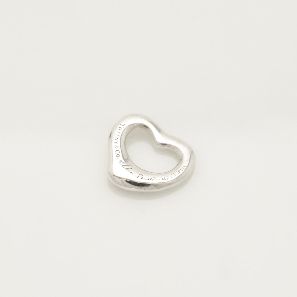  Tiffany & Co. Peretti Open Heart 11mm Pendant Charm Sterling Silver 925 