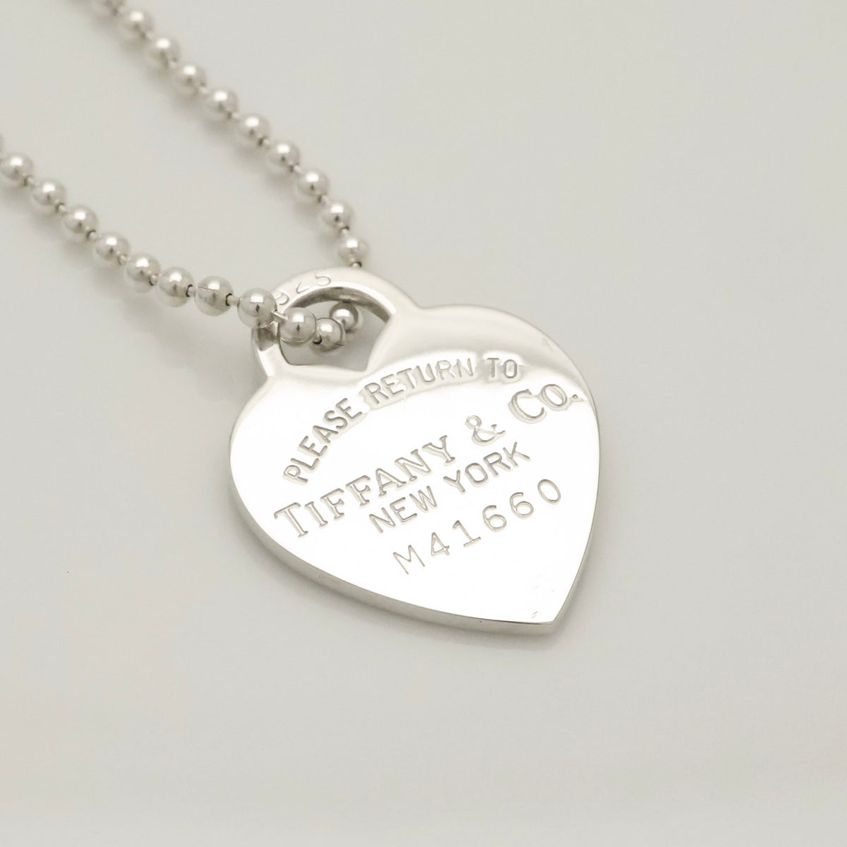 TIFFANY&Co. リターントゥ ティファニー ハート タグ ボール チェーン ネックレス AG925