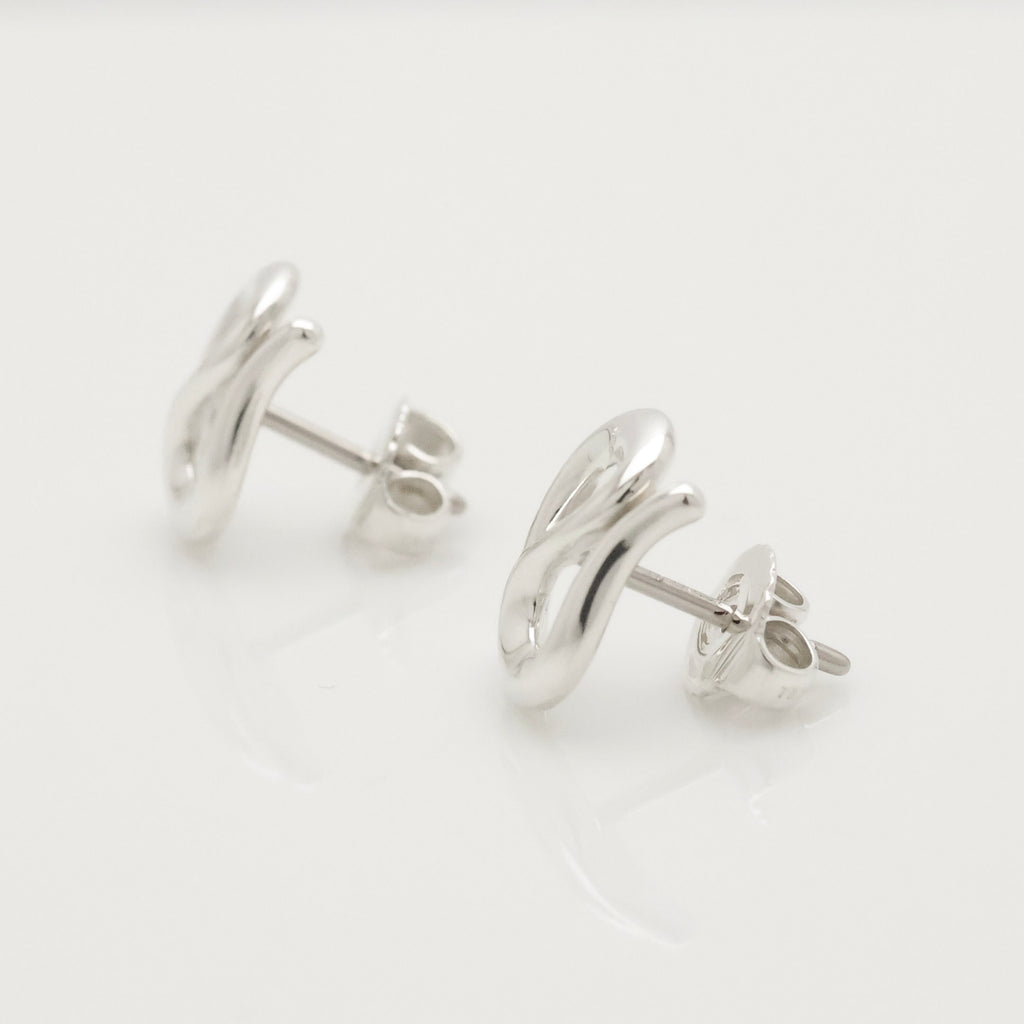 TIFFANY&Co. オープン ウェーブ エルサペレッティ スタッド ピアス AG925