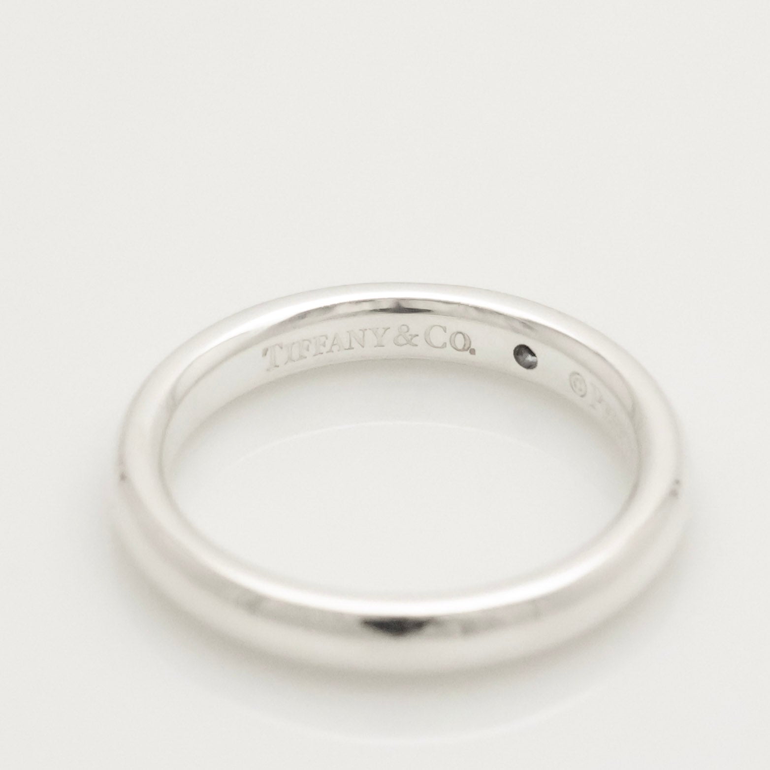 Tiffany & Co. Sapphire Stacking Band Ring Size 4.25-4.5 Sterling Silver 925