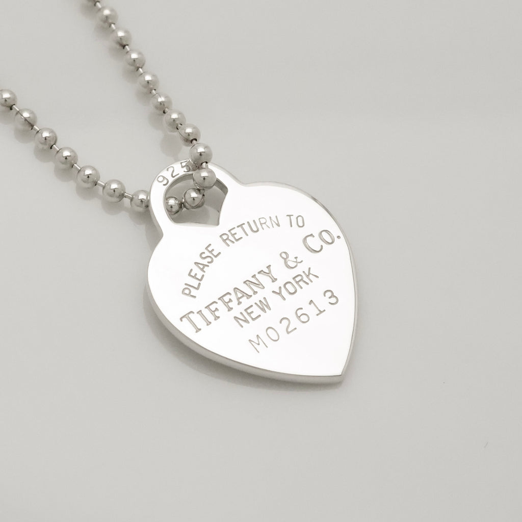 TIFFANY&Co. リターントゥ ティファニー ハート タグ ボール チェーン ネックレス AG925