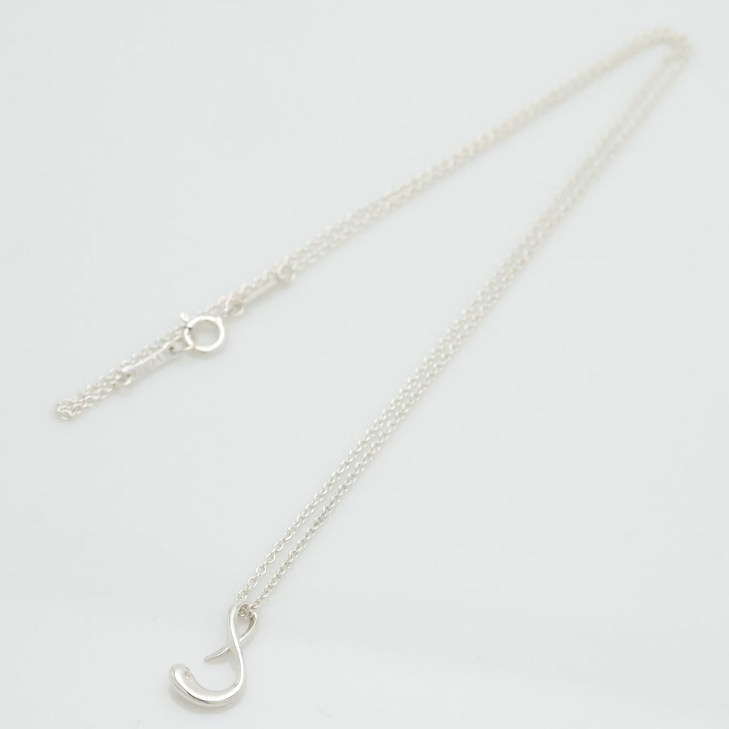 Tiffany & Co. Initial Letter "S" Pendant Necklace Sterling Silver 925