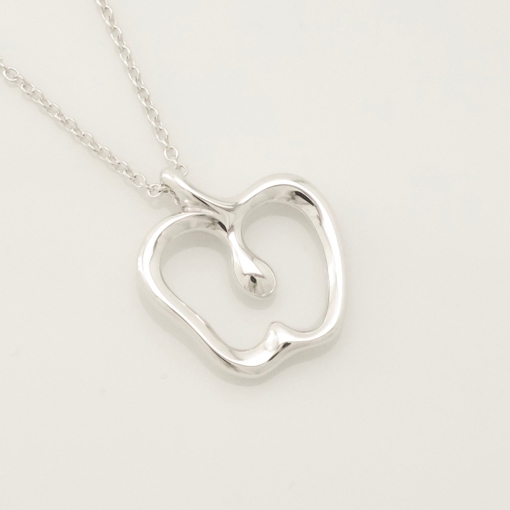 Tiffany & Co. Peretti Apple Necklace Pendant  Sterling Silver 925 