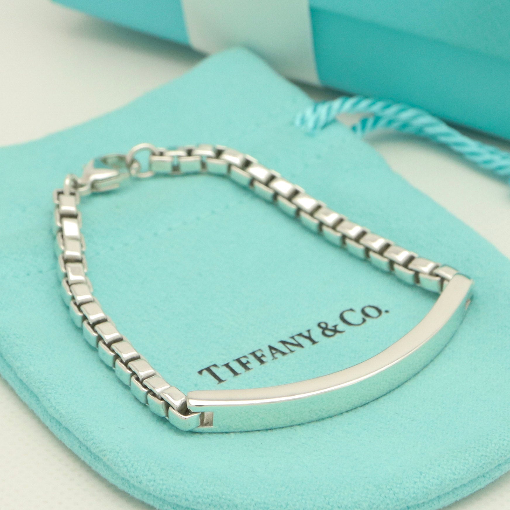 TIFFANY&Co. ベネチアン リンク ID ブレスレット AG925