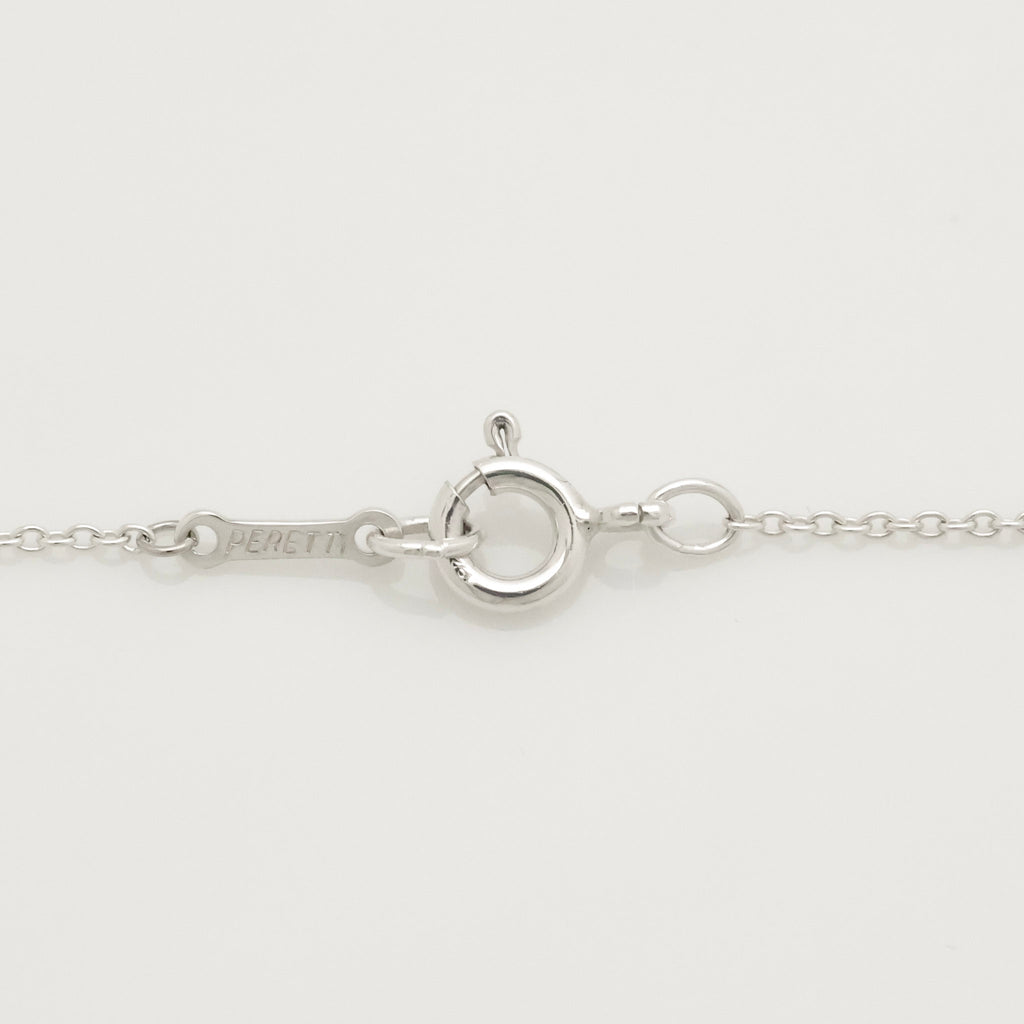  Tiffany & Co. Peretti Large  Bean Necklace  Sterling Silver 925 