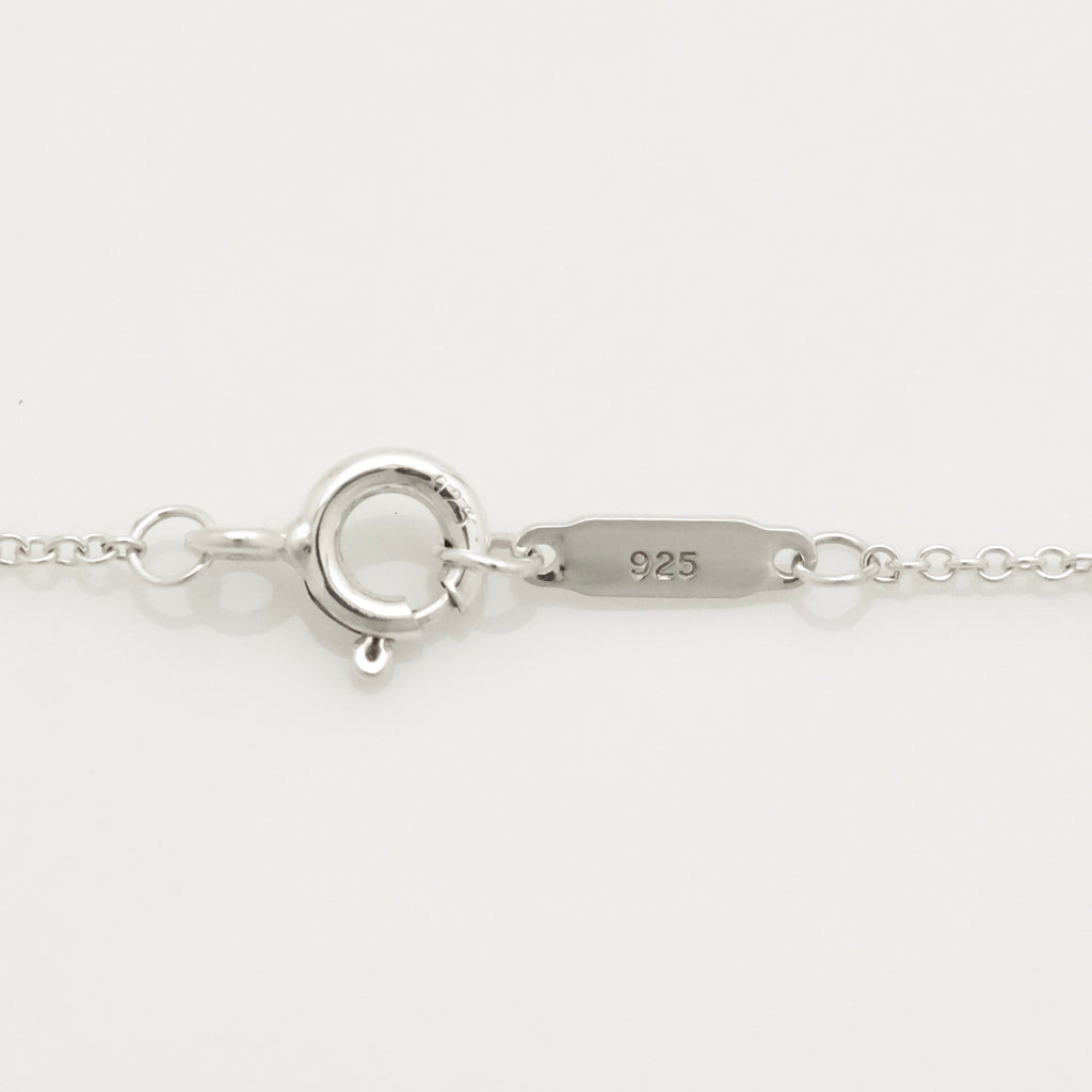  Tiffany & Co. Letter Y Notes Initial Disc Necklace Sterling Silver 925