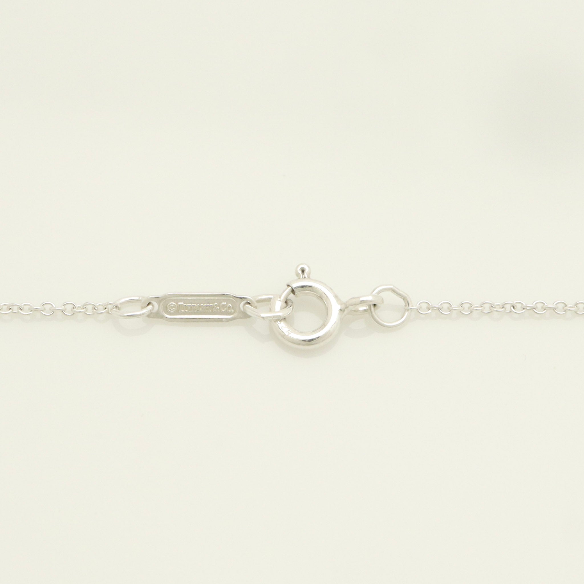  Tiffany & Co. Picasso Groove Cross Necklace Sterling Silver 925 