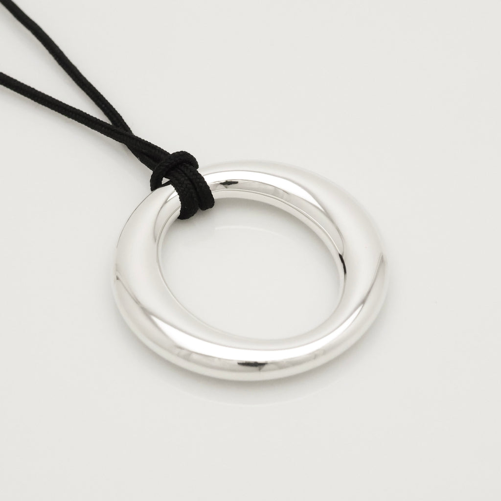 TIFFANY&Co. セビアナ シルク コード エルサペレッティ ネックレス AG925