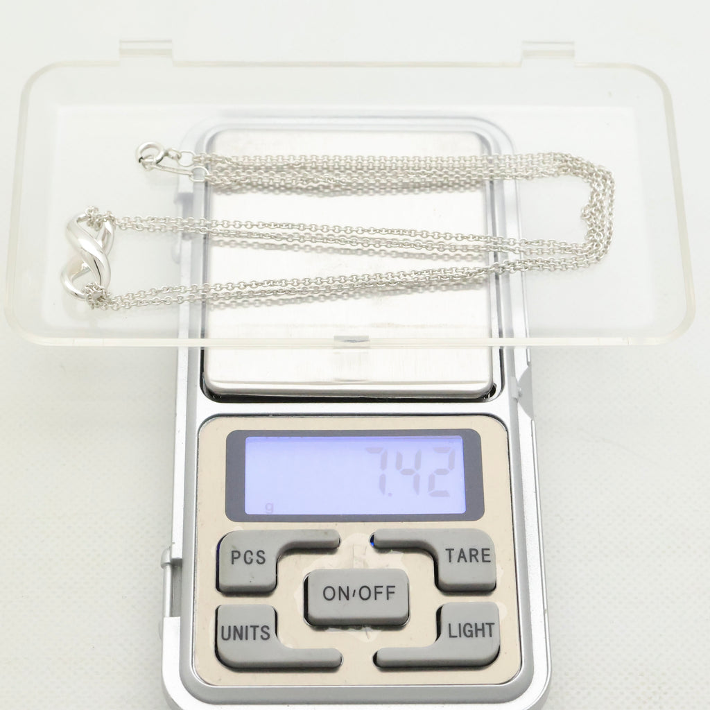 Tiffany & Co. Infinity Double Chain Necklace Sterling Silver 925