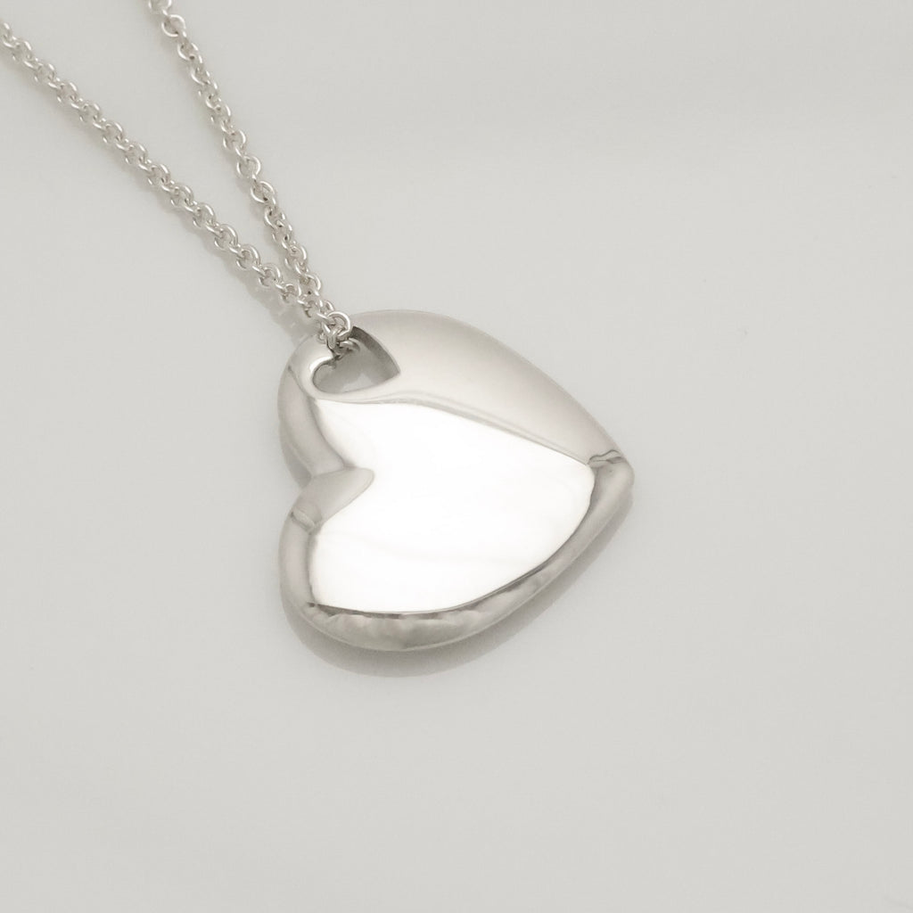 TIFFANY&Co. 2 ハート ステンシル カットアウト ネックレス AG925