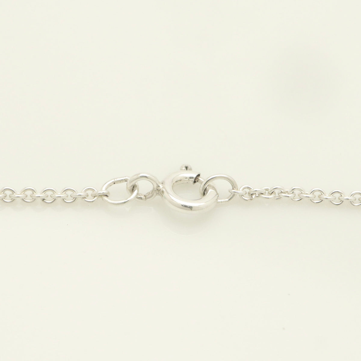 Tiffany & Co. Heart Link Lariat Necklace Pendant Sterling Silver 925