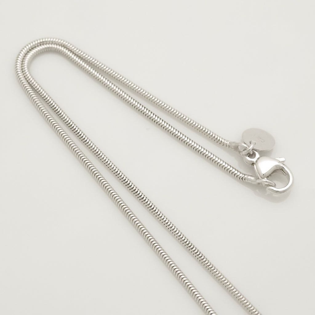 TIFFANY&Co. イニシャル レター H ラウンド スネーク チェーン ネックレス AG925