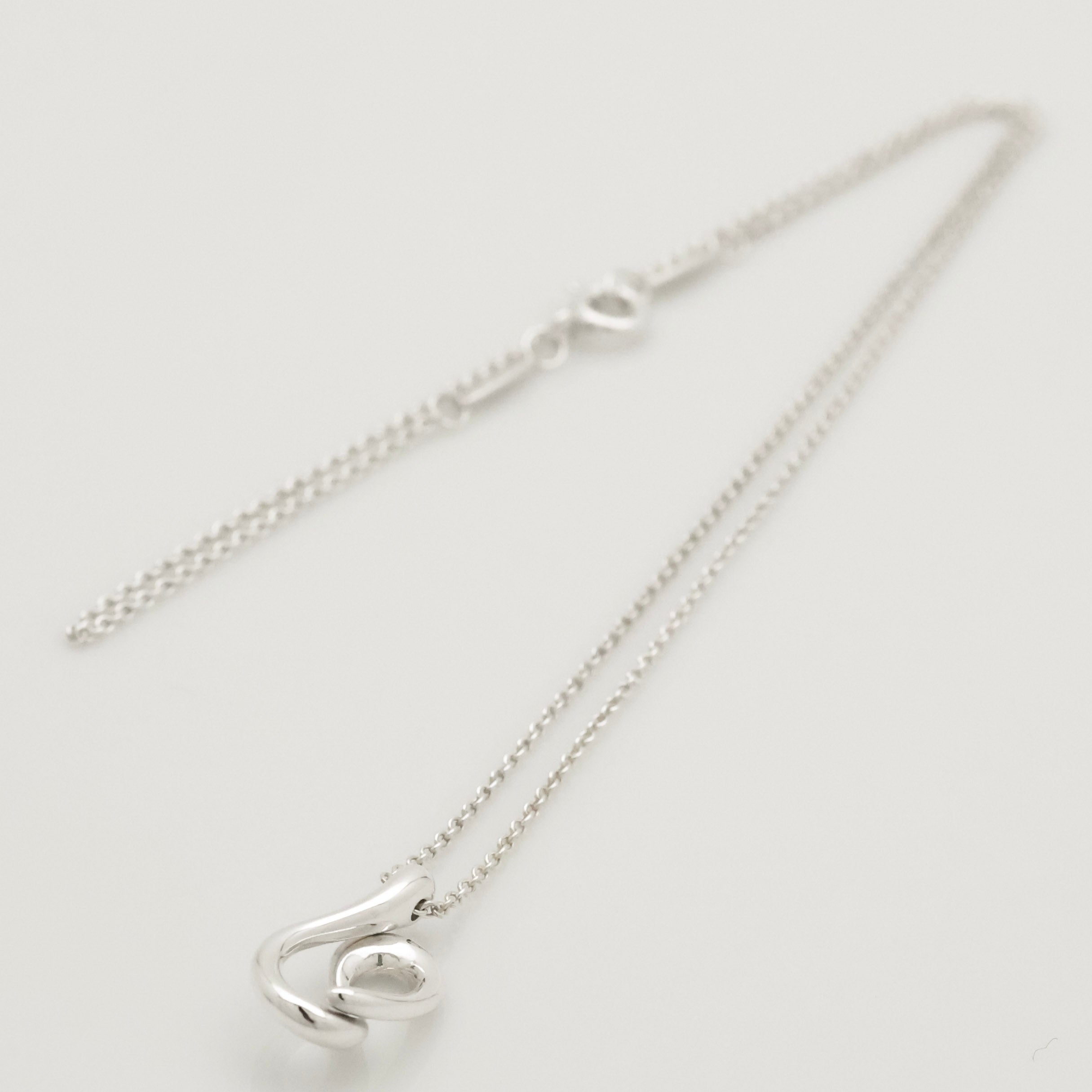 Tiffany & Co. Puff Heart Pendant Necklace Sterling Silver 925