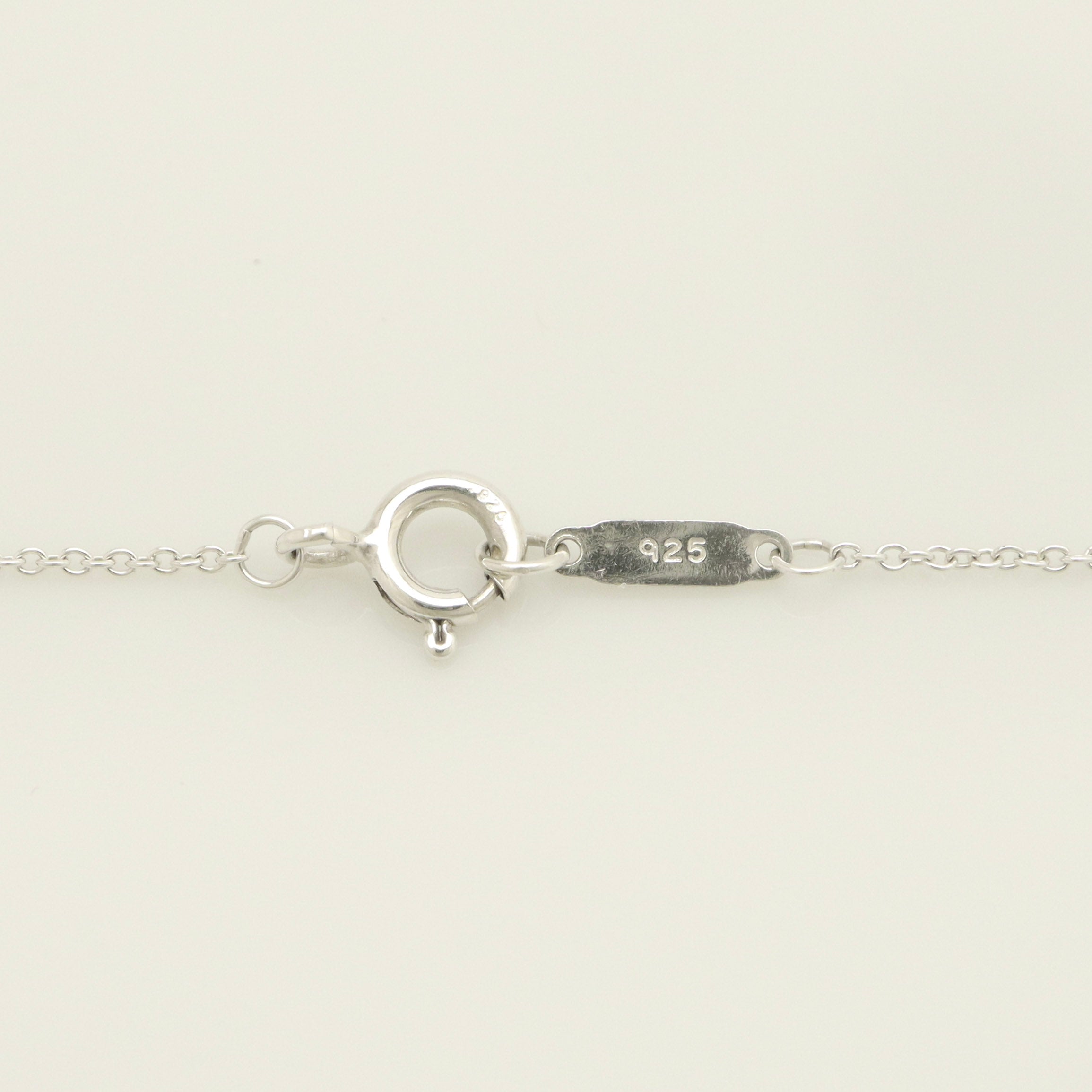  Tiffany & Co. Atlas Open Circle Necklace Sterling Silver 925