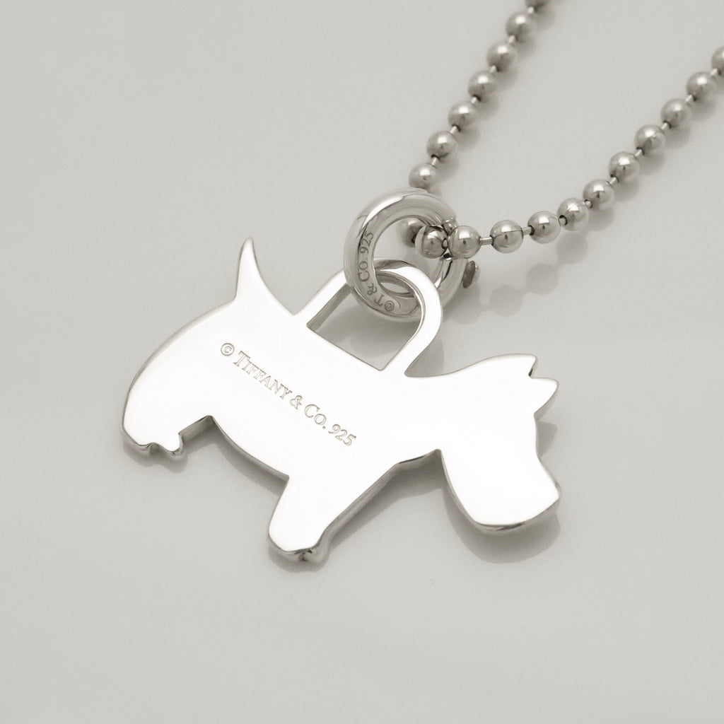 Tiffany & Co. Scottie Terrier Dog Necklacce Sterling Silver 925