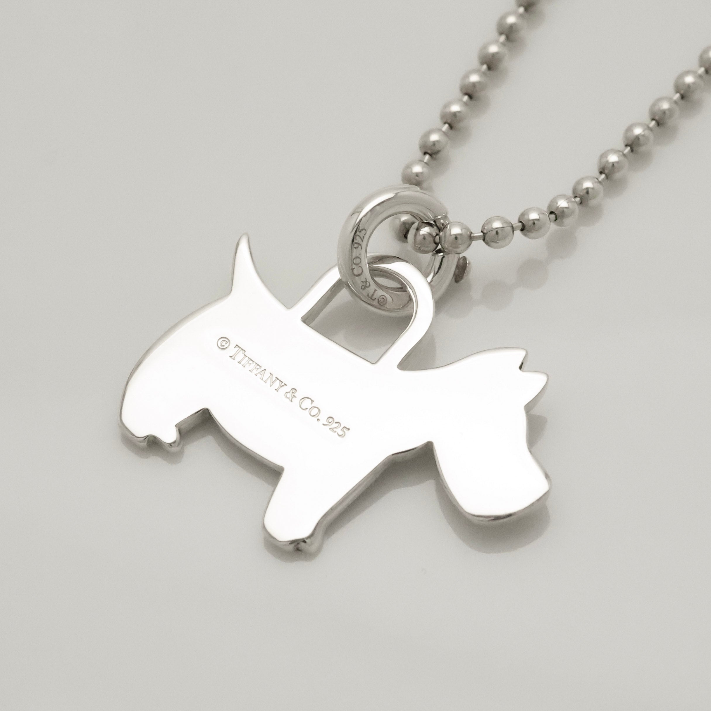 Tiffany & Co. Scottie Terrier Dog Necklacce Sterling Silver 925