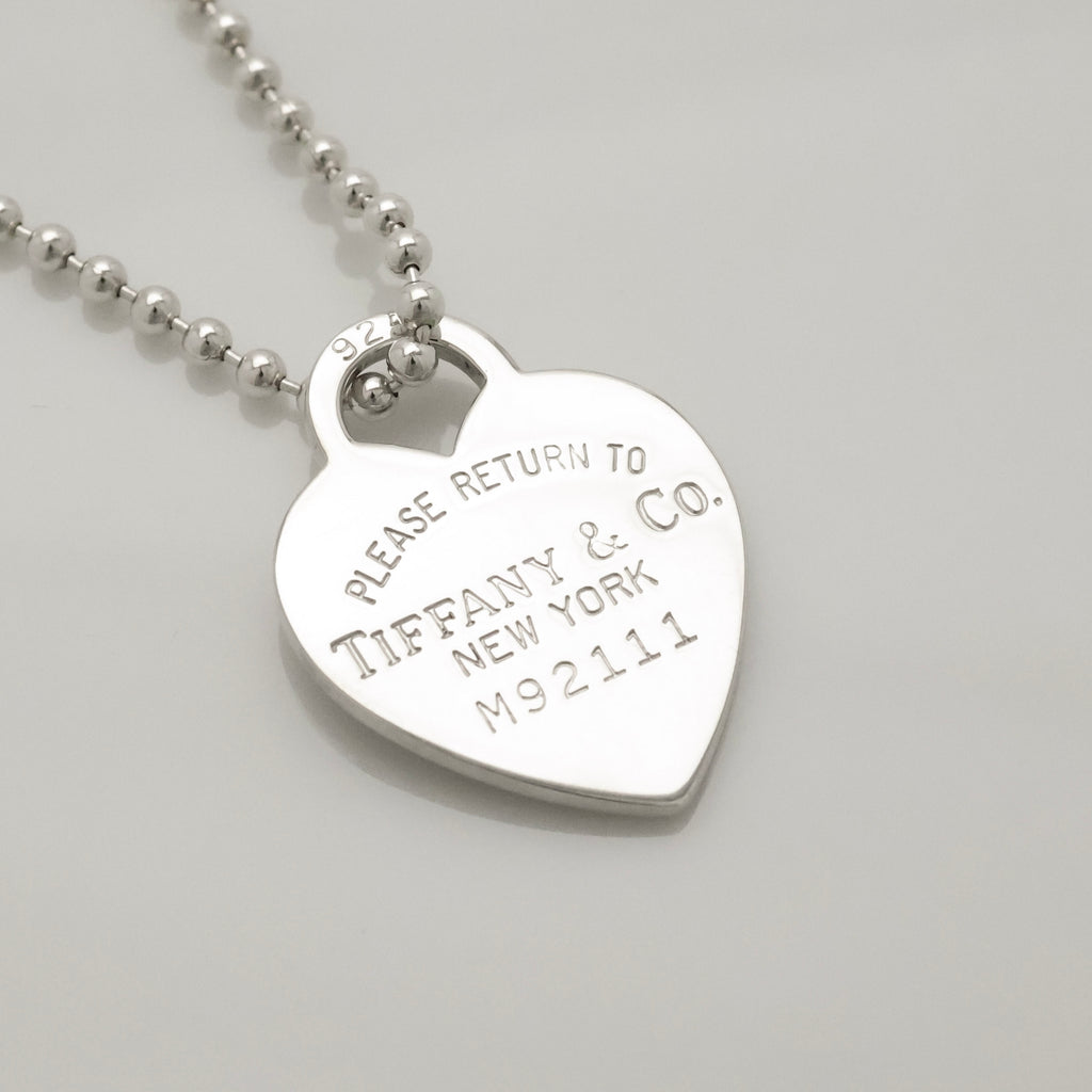 TIFFANY&Co. リターントゥ ティファニー ハート タグ ボール チェーン ネックレス AG925