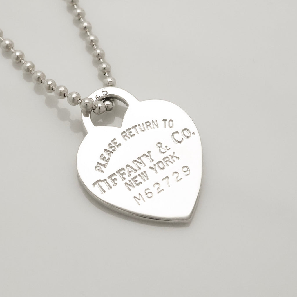 TIFFANY&Co. リターントゥ ティファニー ハート タグ ボール チェーン ネックレス AG925