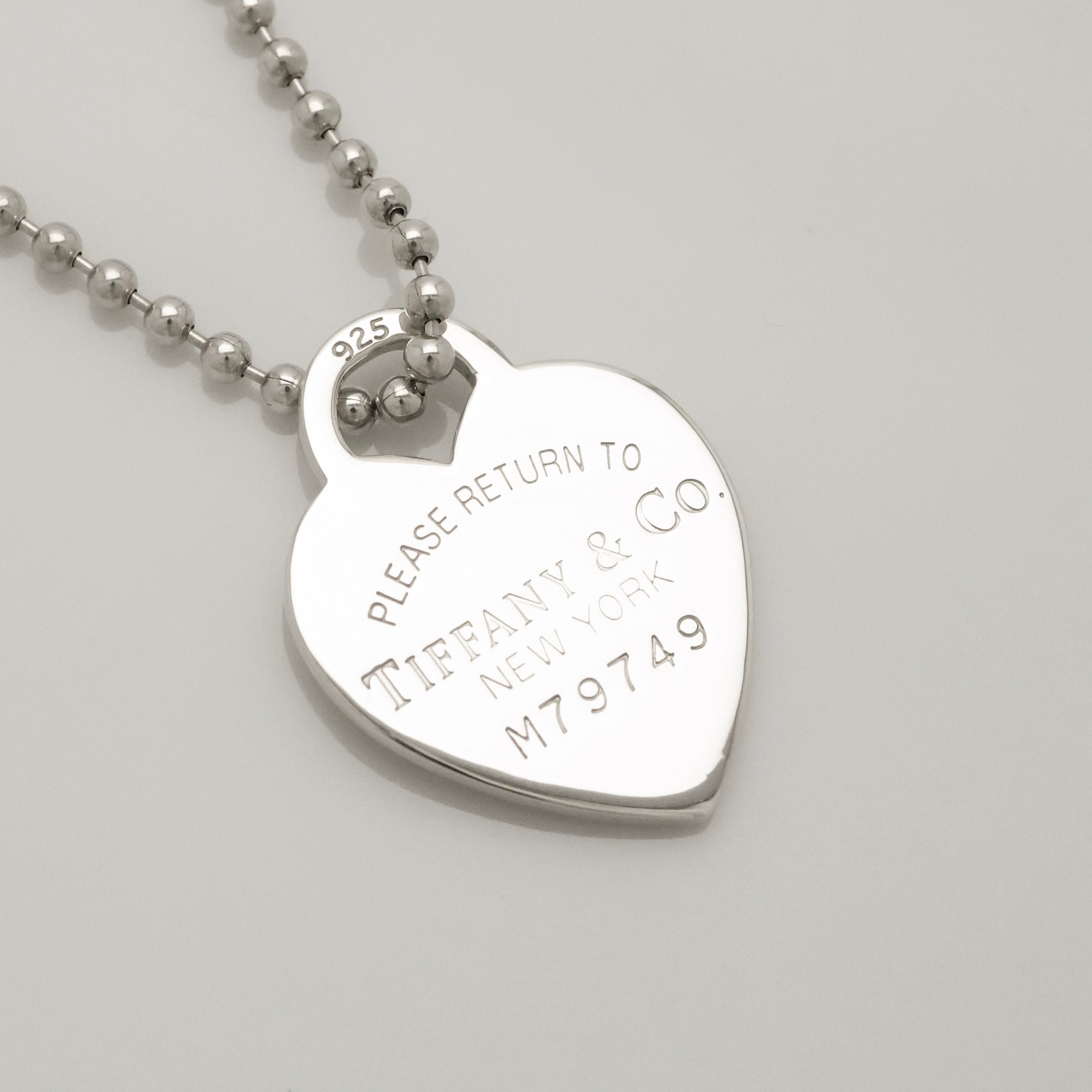 TIFFANY&Co. リターントゥ ティファニー ハート タグ ボール チェーン ネックレス AG925