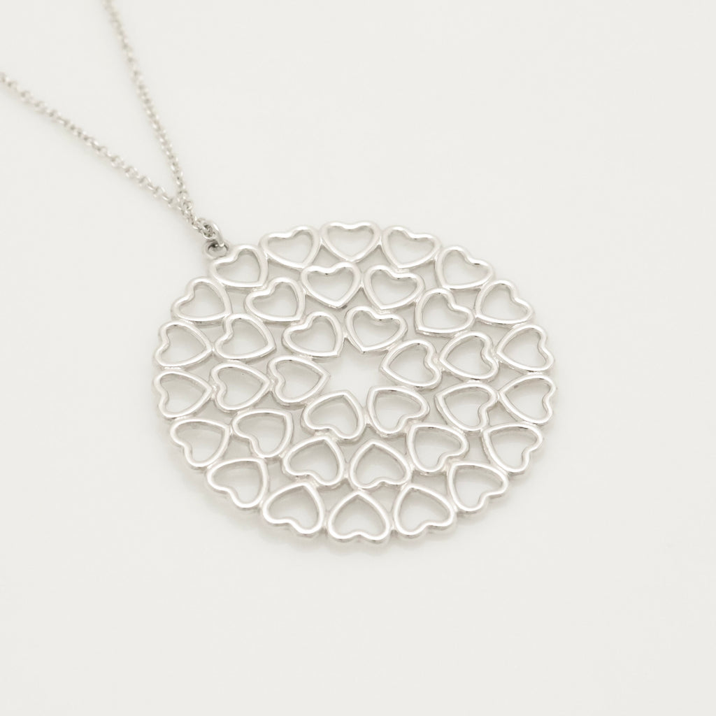 TIFFANY&Co. パロマピカソ クラウン オブ ハート メダリオン ネックレス AG925