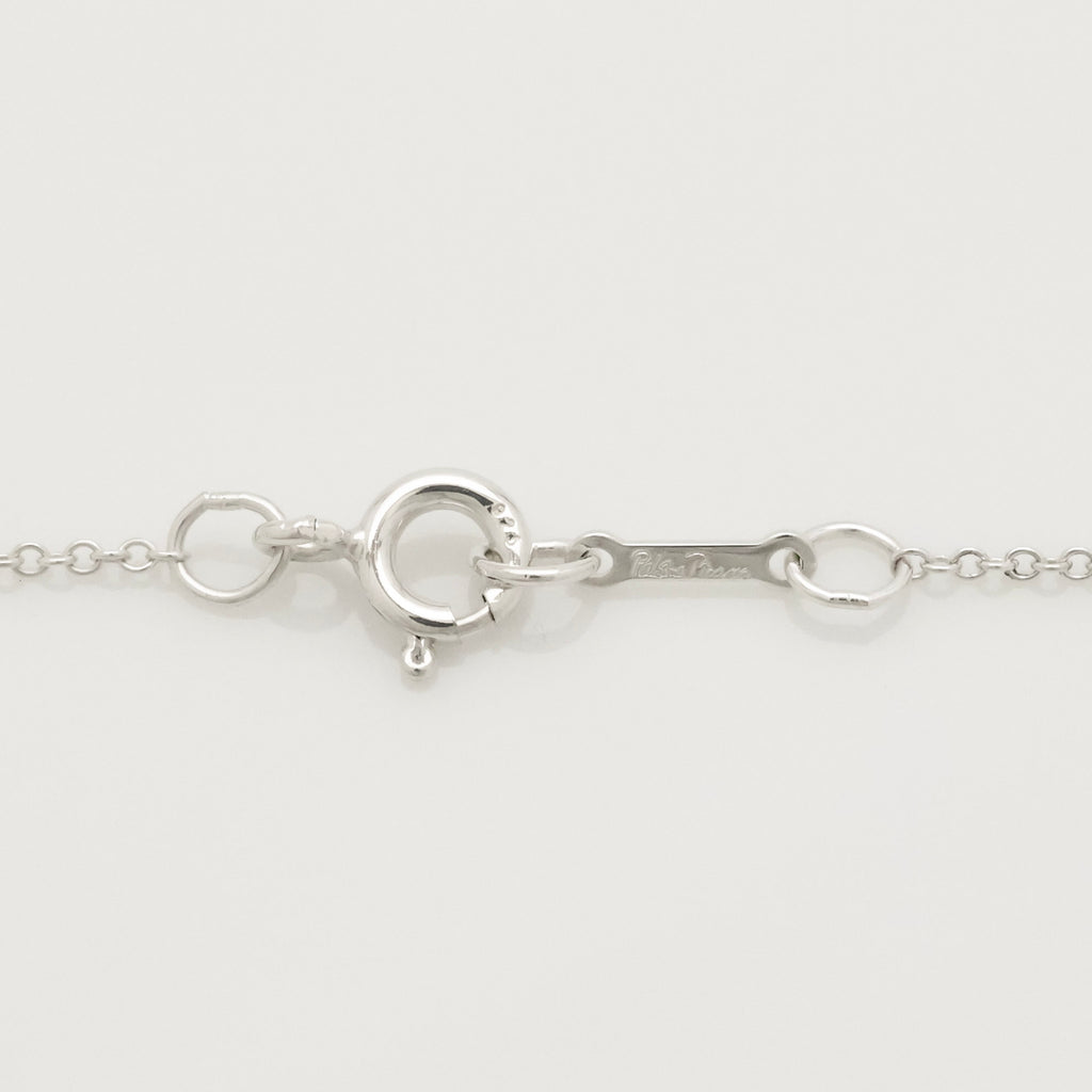 Tiffany & Co. Loving Heart Diamond Pendant Necklace Sterling Silver 925