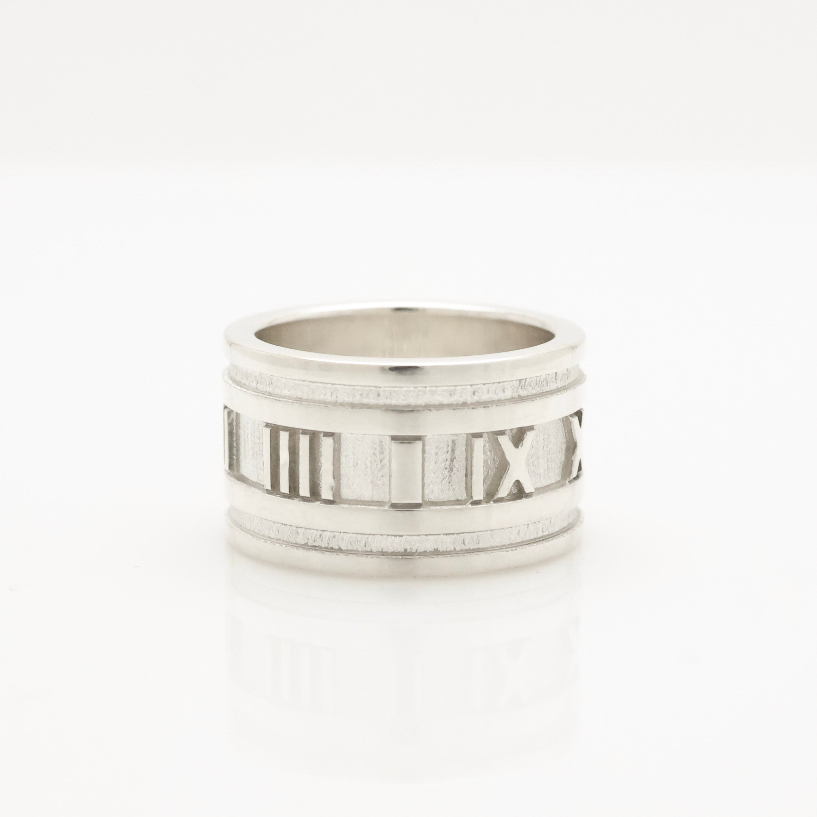 Tiffany & Co. Atlas Wide Ring Size 5.5- 5.75 Sterling Silver 925