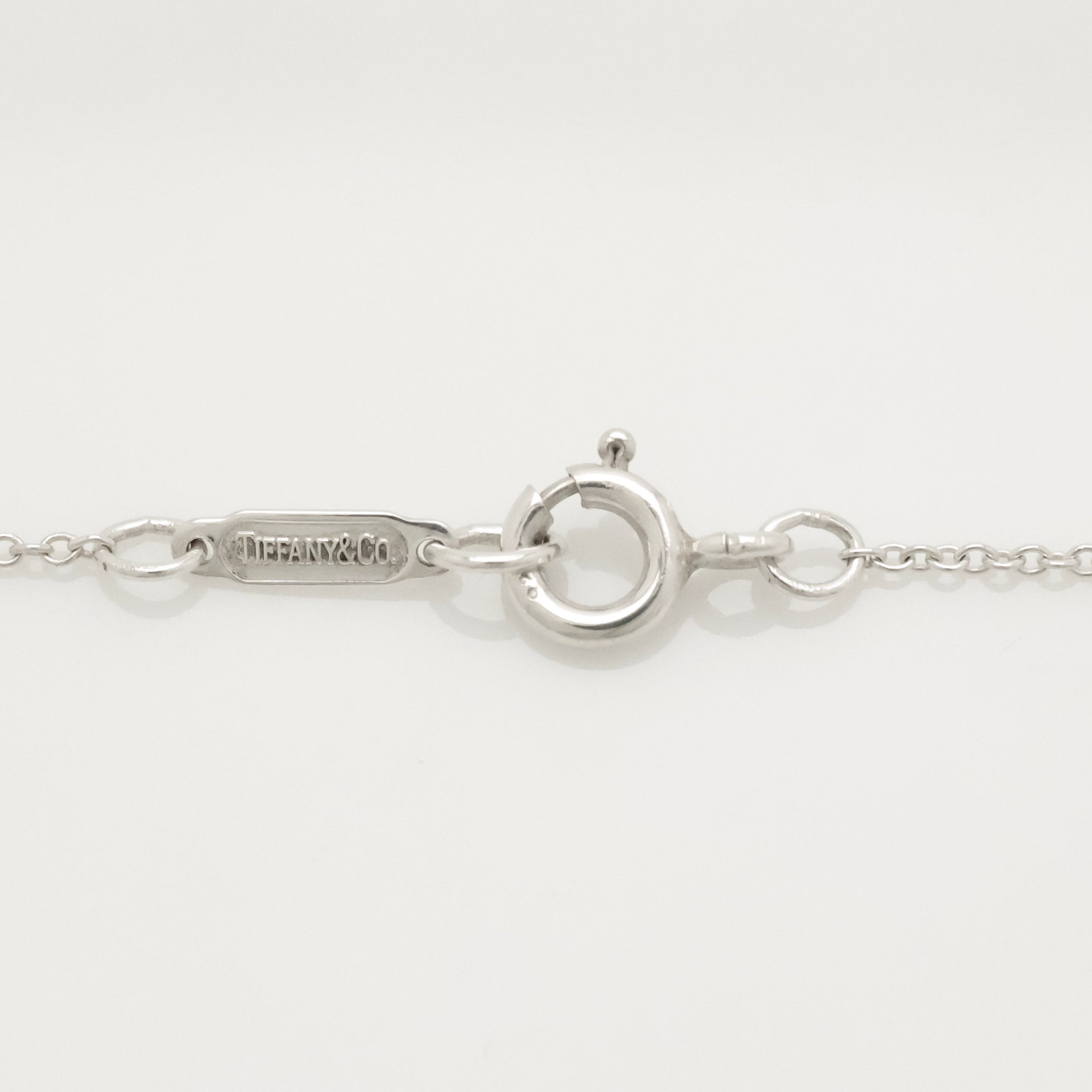 Tiffany & Co. Signature Cross Pendant Necklace Sterling Silver 925 