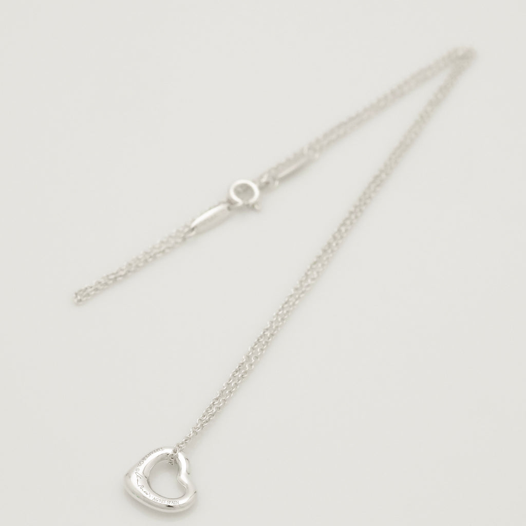 TIFFANY&Co. オープンハート 11mm エルサペレッティ ネックレス AG925