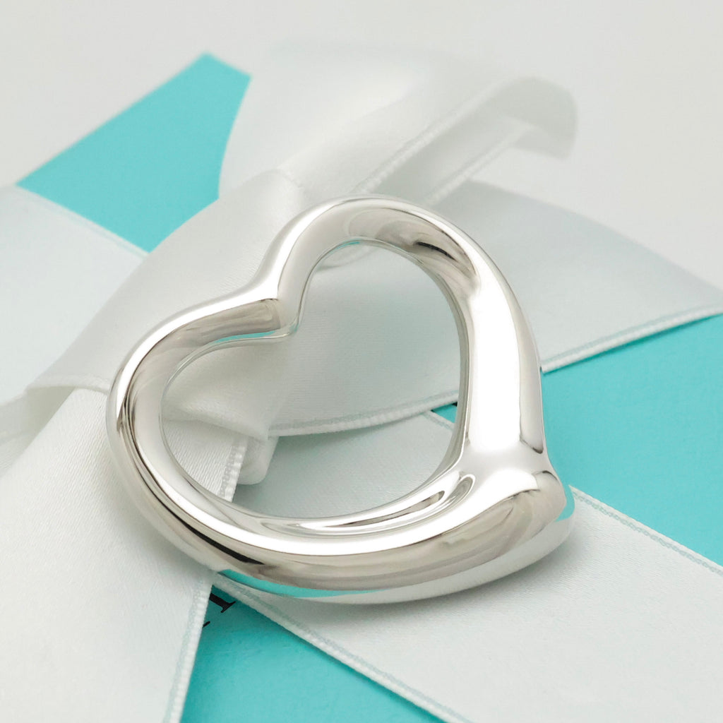 TIFFANY&Co. オープンハート 36mm エルサペレッティ チャーム AG925