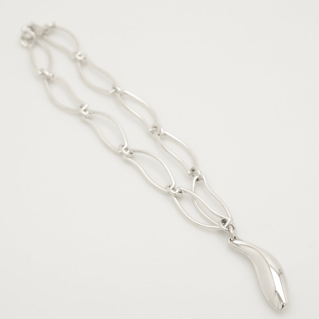 Tiffany & Co. Frank Gehry Fish Charm Bracele Sterling Silver 925