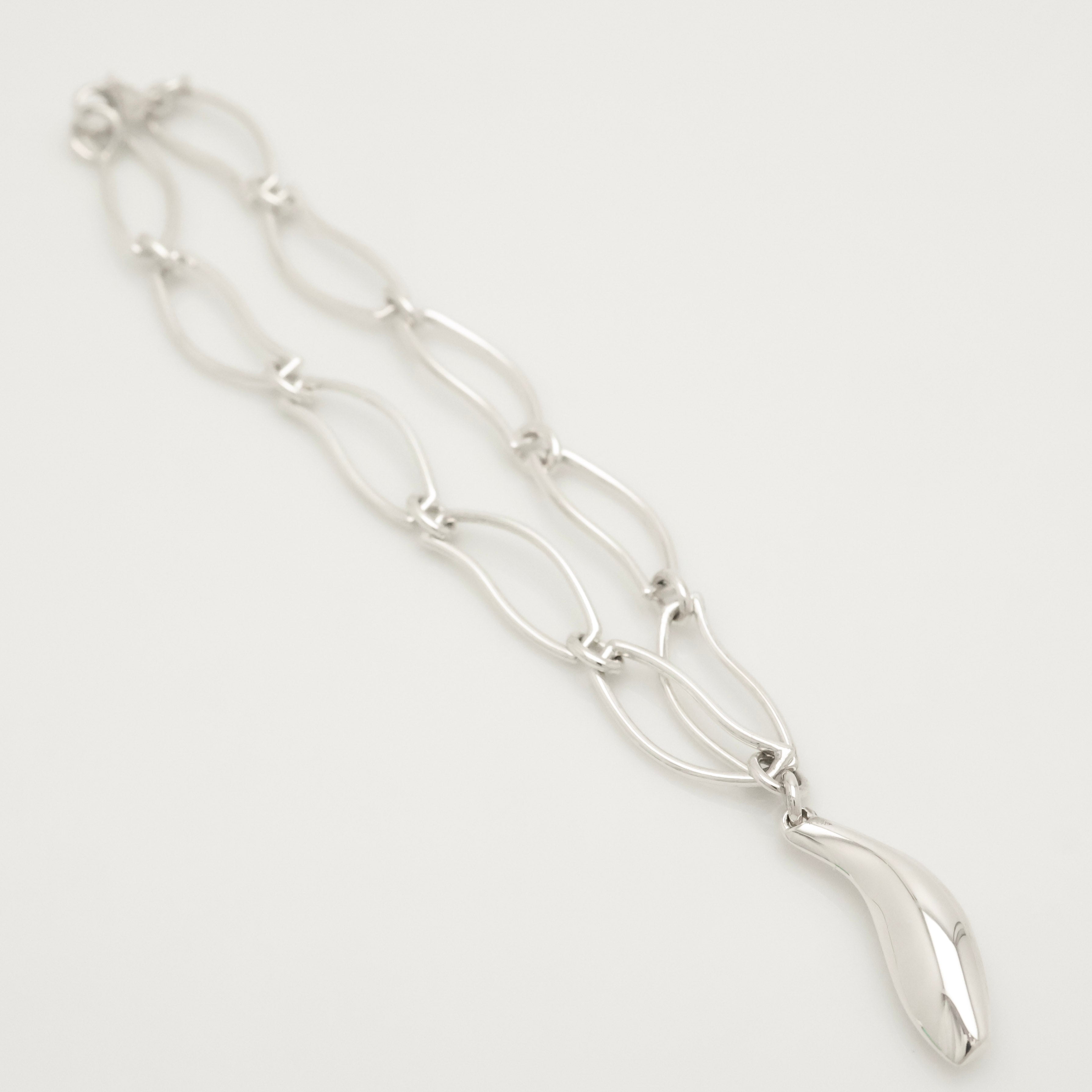 Tiffany & Co. Frank Gehry Fish Charm Bracele Sterling Silver 925